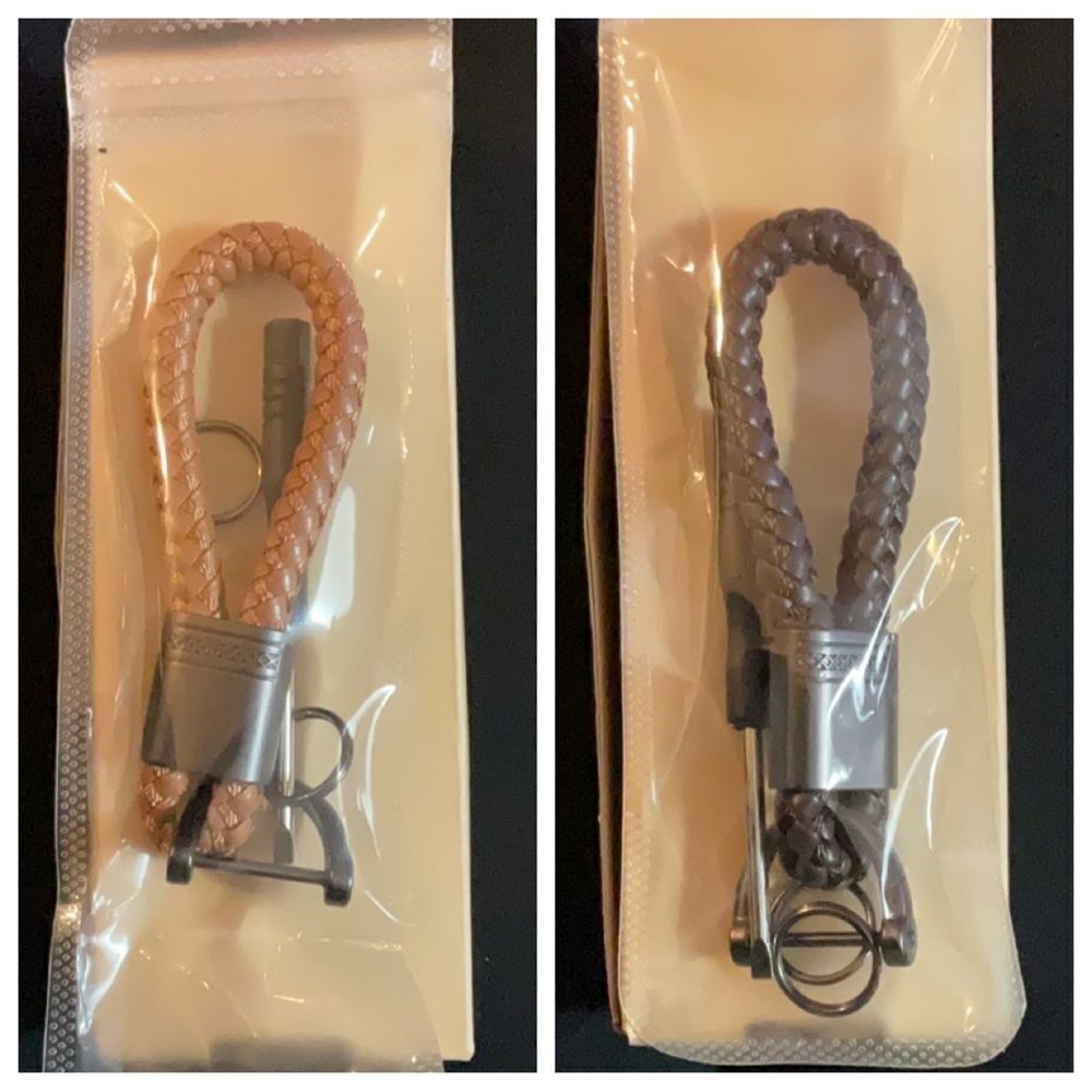 ‎LEATHER ROPE KEY RING